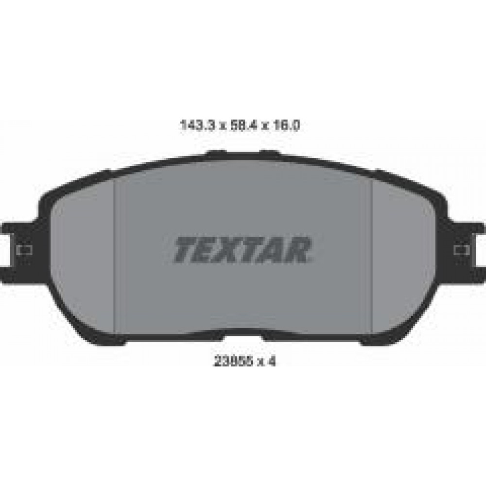 Колодки гальмівні (передні) Toyota Camry/Lexus ES 01-08 (Akebono)