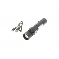 Ліхтарик акумуляторний 800Lm 2IN1 CREE T6 LED+COB/10W (USB)