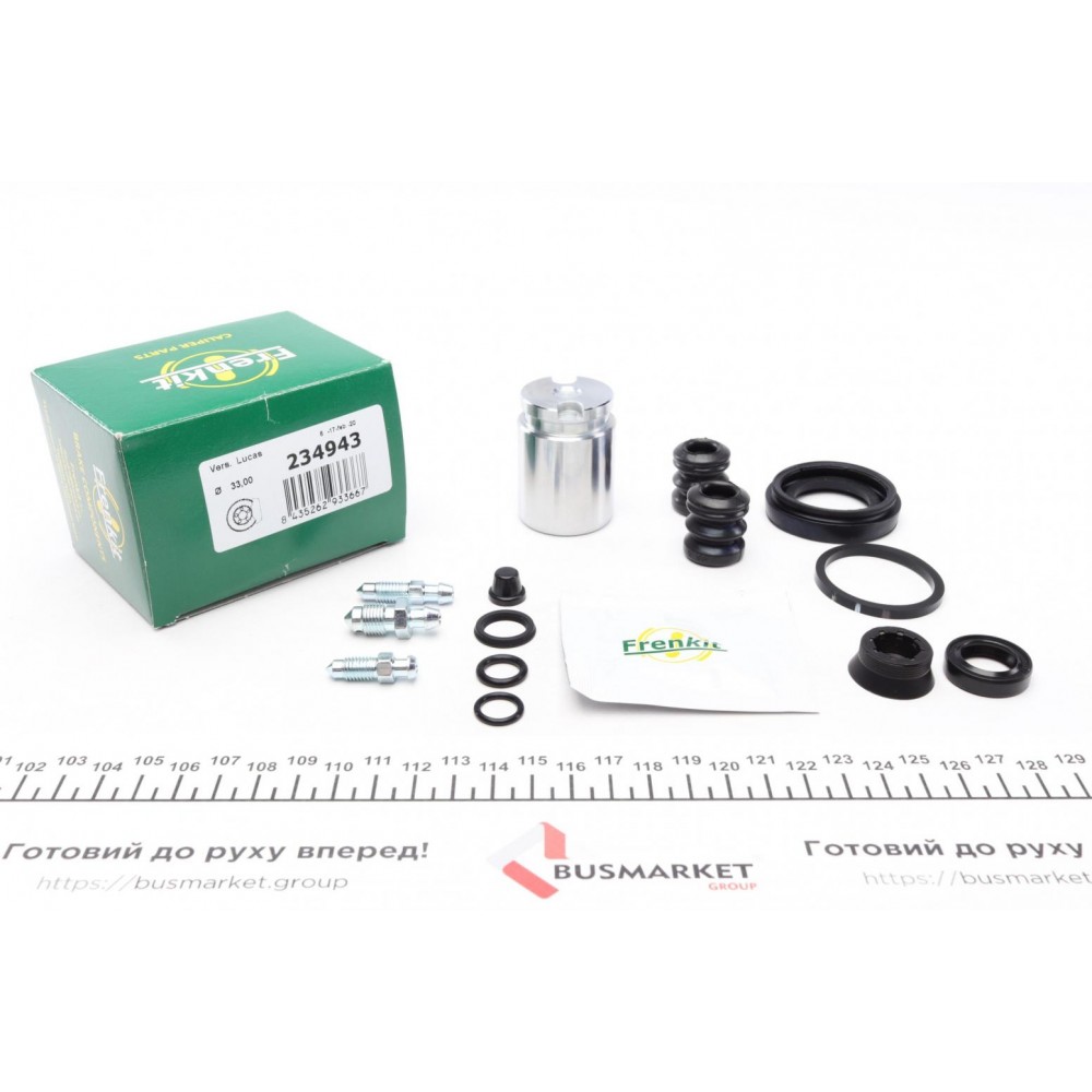 Ремкомплект супорта (заднього) Renault Megane 01- (d=34mm) (Lucas) (+1 поршеь з механізмом)