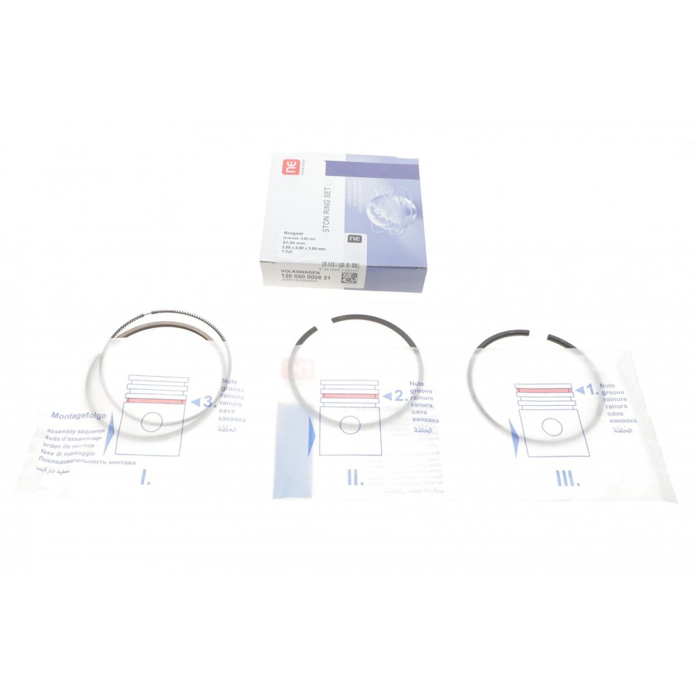 Кільця поршневі VW LT/T4/T5 2.5TDI (81.50mm/+0.5) (2.5-2-3) = 8950095000