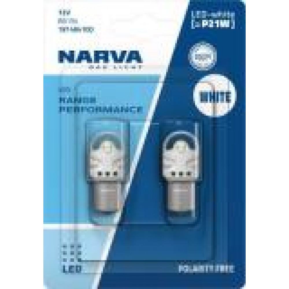 Автолампа P21W 12V 2.2W BA15s LED (біла) (к-кт 2 шт.)