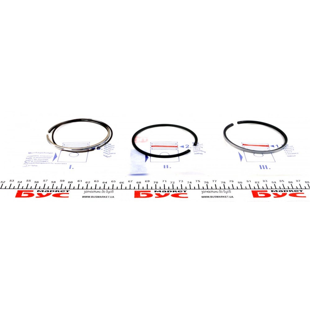 Кільця поршневі Citroen Jumper/Peugeot Boxer/Expert 1.9TD (83.00mm/STD) (3.5-2-3) = 8937290000