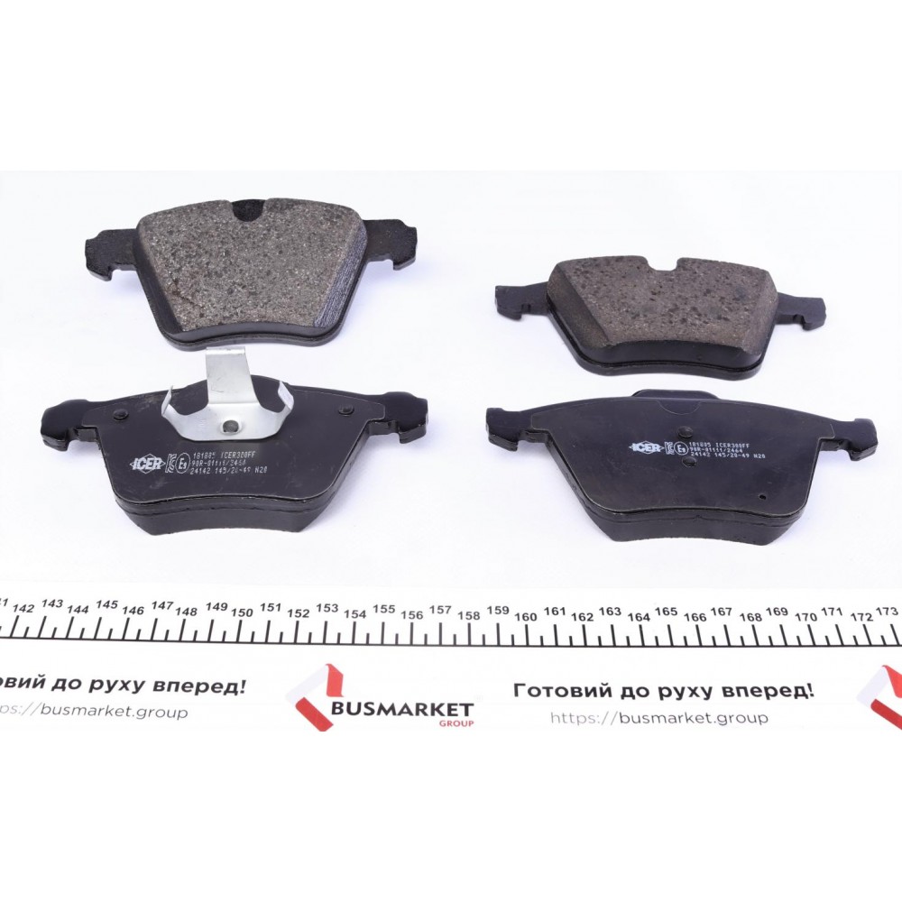 Колодки гальмівні (передні) Ford Galaxy/Mondeo IV/S-Max 07-15/Volvo S60/S80/V60/V70/XC70 06-