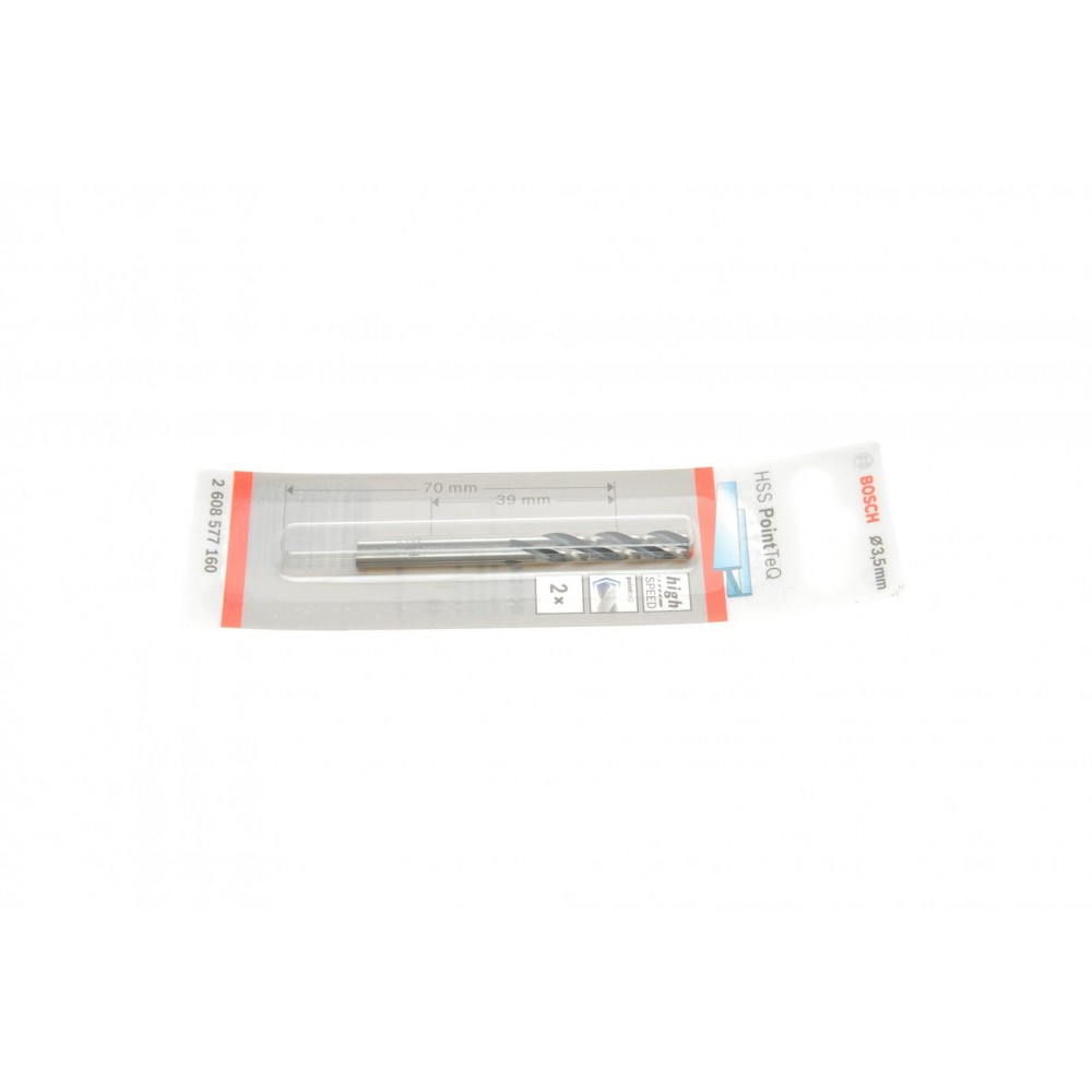 Набір свердл HSS PointTeQ (3.5mm) К-кт 2 шт. (по  металу)