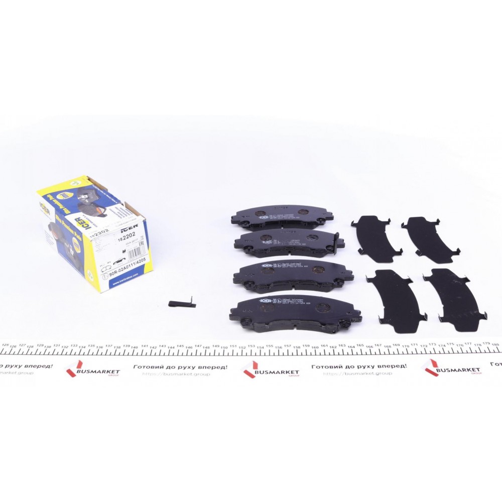 Колодки гальмівні (передні) Nissan Rogue 07-13/X-Trail/Infiniti Q50/Q60/QX50 13-/Renault Koleos 16-