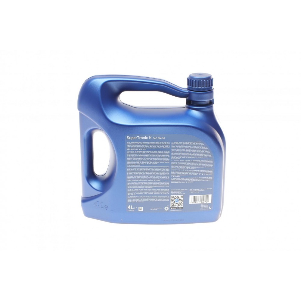 Олива 5W30 Super Tronic K (4L) (VW504 00/507 00/MB229.51/229.52/BMW Longlife-04)