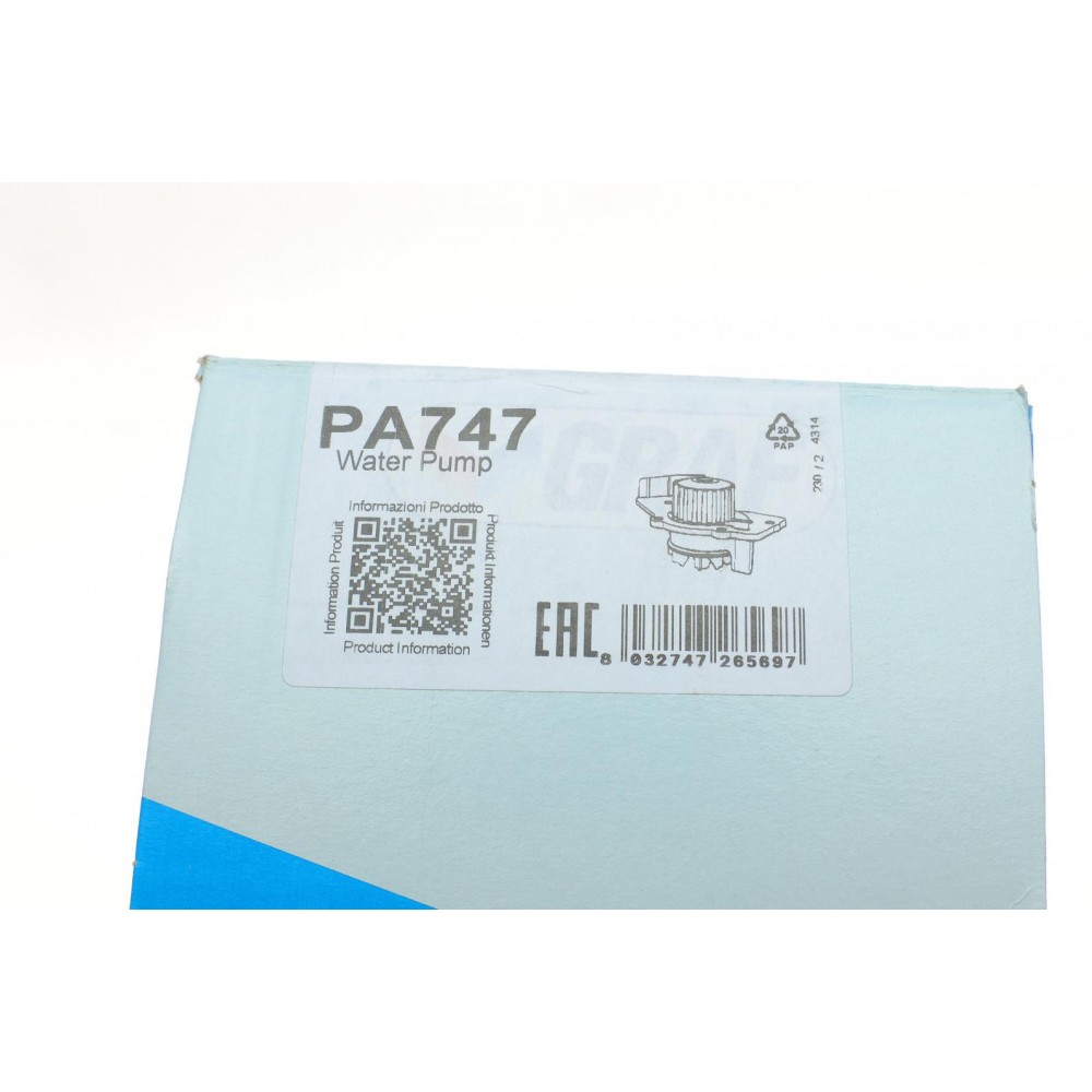 Помпа води Citroen C4/C5/C8/Jumpy/Berlingo 2.0HDi/Fiat Scudo/Ducato 1.9D/2.0JTD 98- (20z)(B/B)(7лоп)