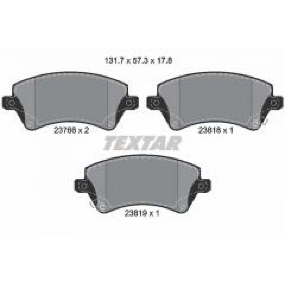 Колодки гальмівні (передні) Toyota Corolla 02-07 (Lucas) Q+
