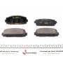 Колодки гальмівні (передні) Toyota Corolla 06/Yaris 05- (Akebono)