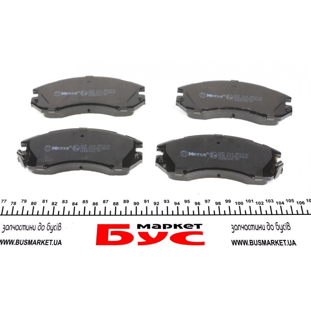 Колодки гальмівні (передні) Subaru Legacy 89-99/Impreza 92-00 (127.7x54.4)