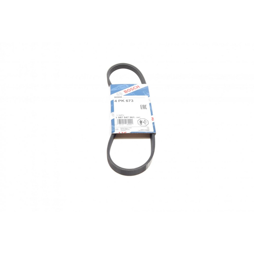 Ремінь генератора Hyundai i10/i20/i30 1.1/1.6CRDi 08-13/Fiat Doblo/Punto/Stilo 1.2/1.4 01- (4PK673)
