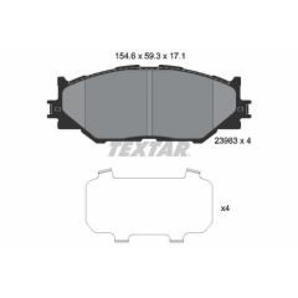 Колодки гальмівні (передні) Lexus IS 05- (Advics)