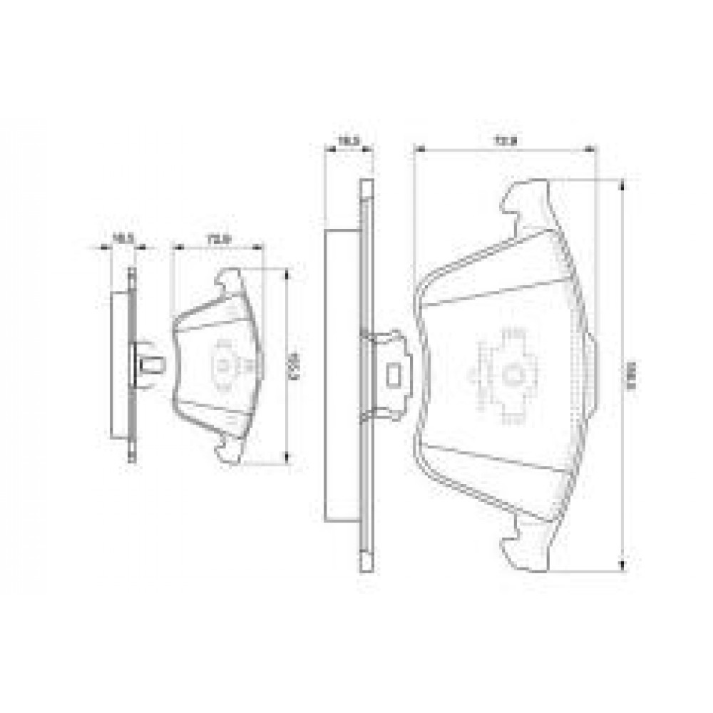 Колодки гальмівні (передні) Ford Focus/Mazda 3/Volvo C30/C70/S40/V50/Opel Vectra C 05-14/V40 12-