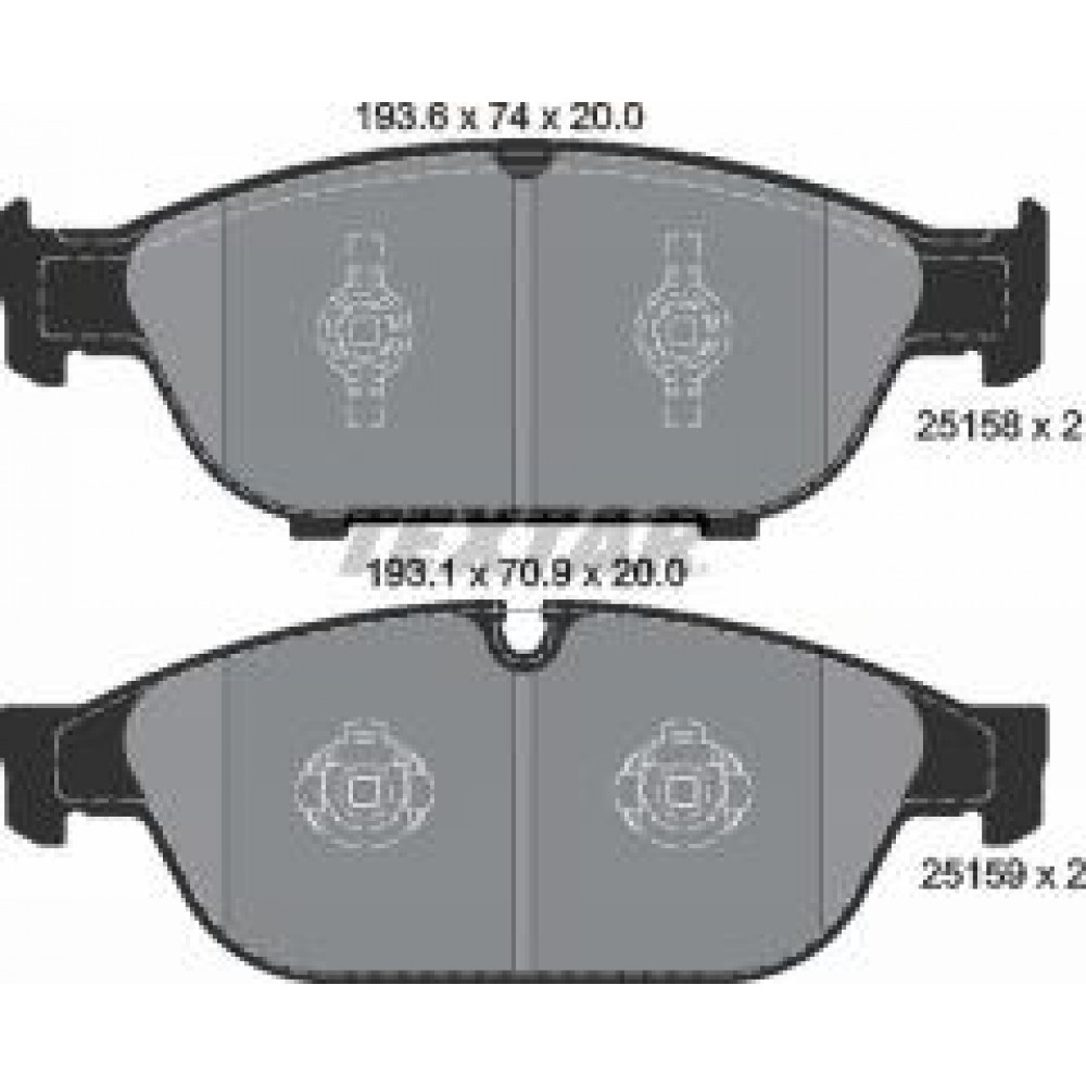 Колодки гальмівні (передні) Audi A6/A7 10- (Teves) Q+