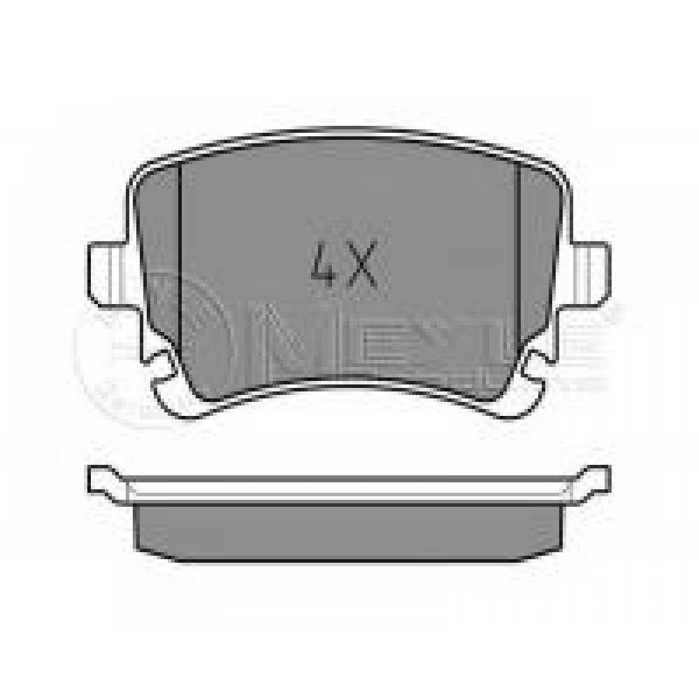 Колодки гальмівні (задні) VW T5 03- (Lucas)