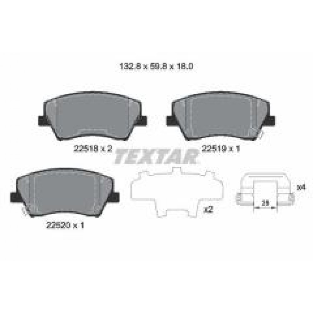 Колодки гальмівні (передні) Hyundai Elantra 05- (Mando) (з датчиком) Q+