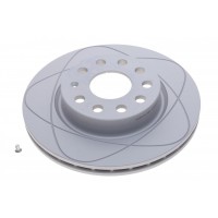 Диск гальмівний (передній) Audi A3/Skoda Octavia/VW Caddy/Golf 03- (280x22) (з покр) (вент.)