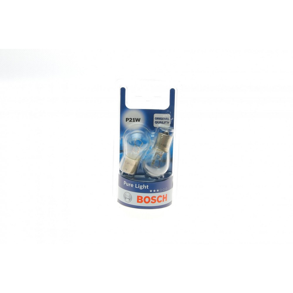 Автолампа P21W 12V 21W BA15s Pure Light (BL) (к-кт 2шт)