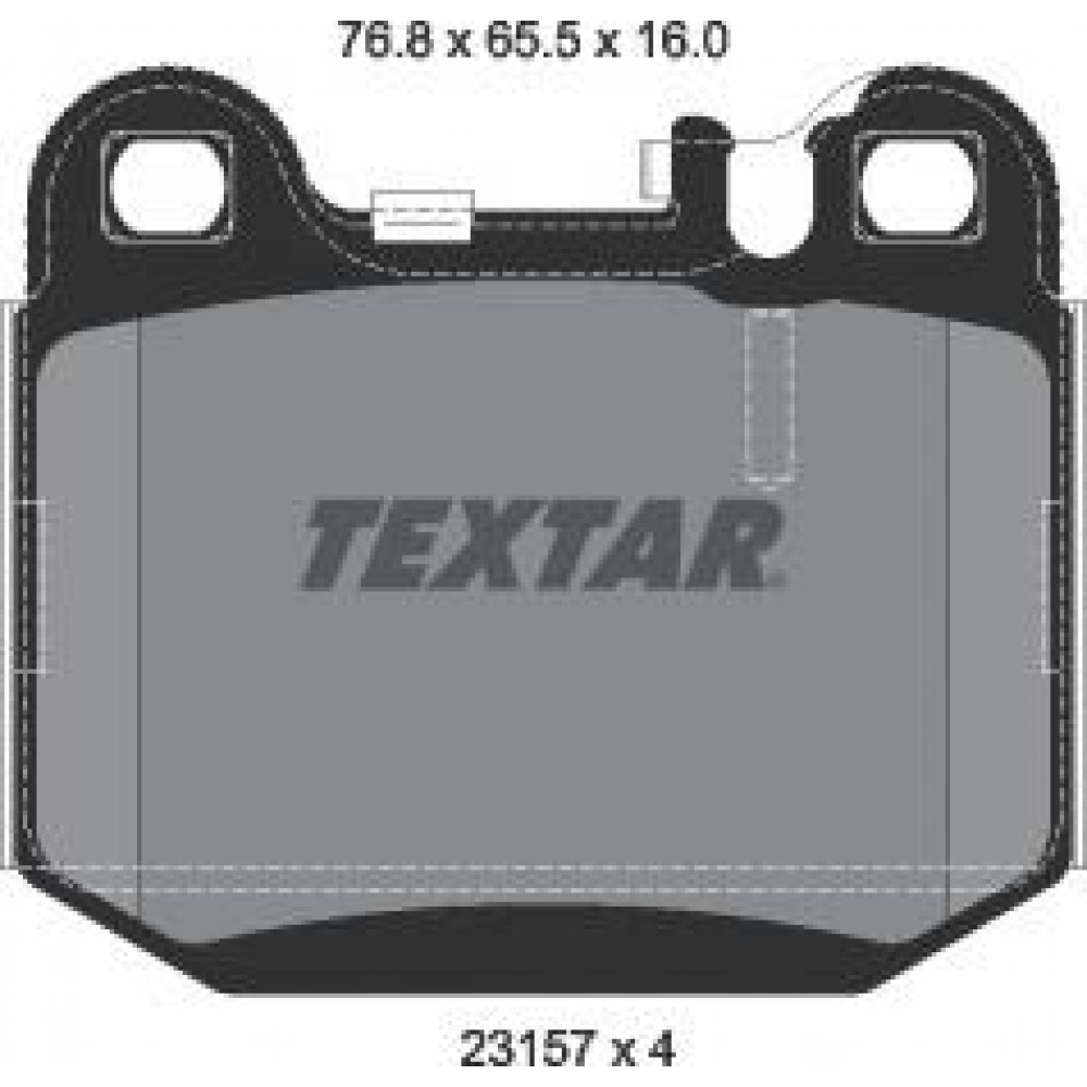 Колодки гальмівні (задні) MB M-class (W163) 98-05 (Teves) Q+