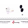 Пильник направляючої супорта (переднього) Ford Transit 2.0-2.4 TDCi 04- (к-кт)