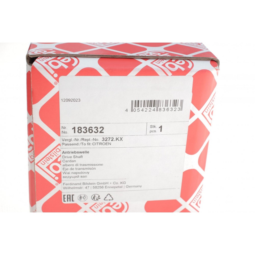 Піввісь (передня) (L) Peugeot 207/SW 1.4 16V/BiFuel 06-15 (21x22z/655mm)