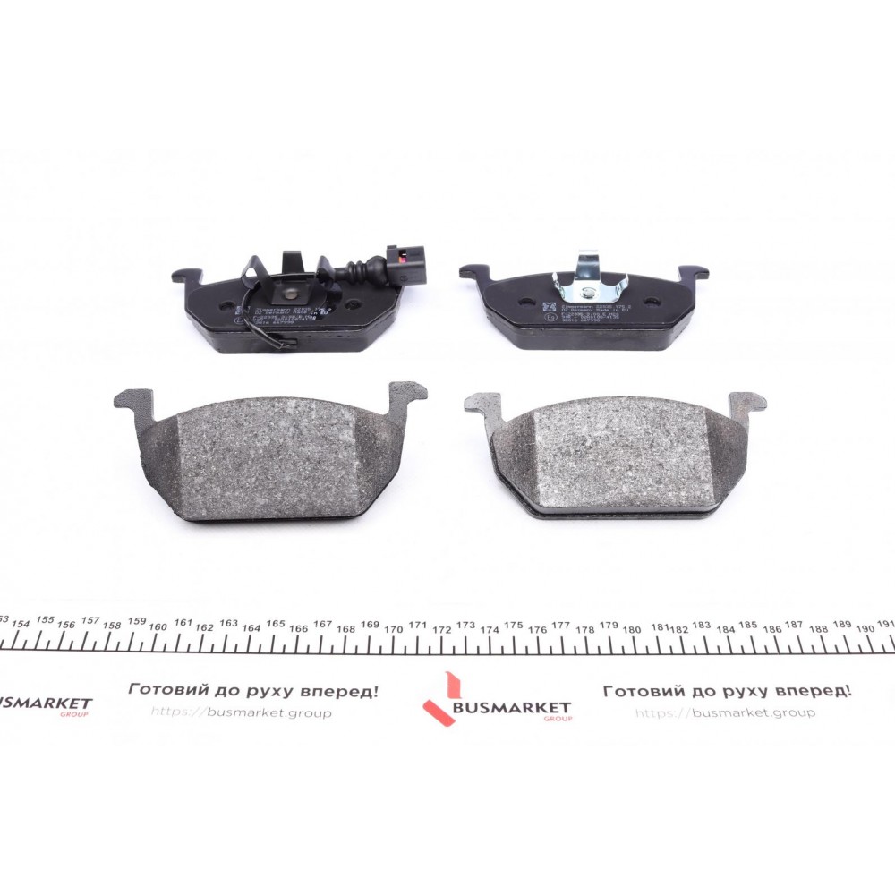 Колодки гальмівні (передні) Audi A3/VW Golf VII 12- (з датчиком) (Ate)