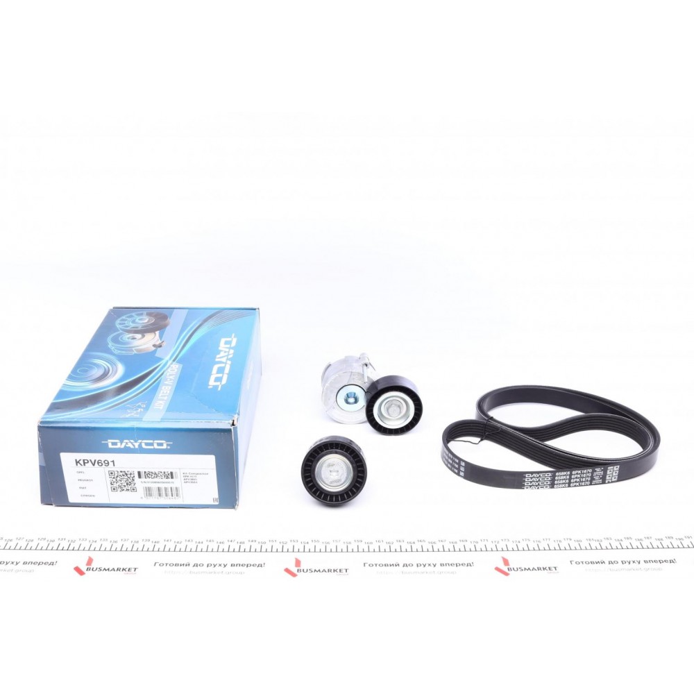 Комплект ременя генератора Fiat Doblo/Opel Combo 1.3/1.4D 07-