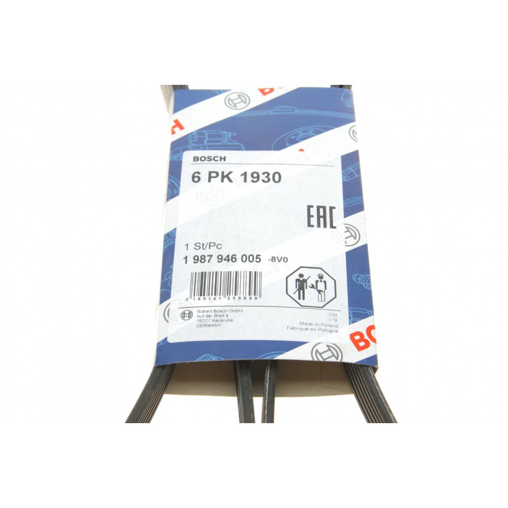 Ремінь генератора Audi A8 3.0i 03-06/Lexus GS/IS 3.0/3.5 00-11/Ford Fiesta 1.25-1.6 94-02 (6PK1930)