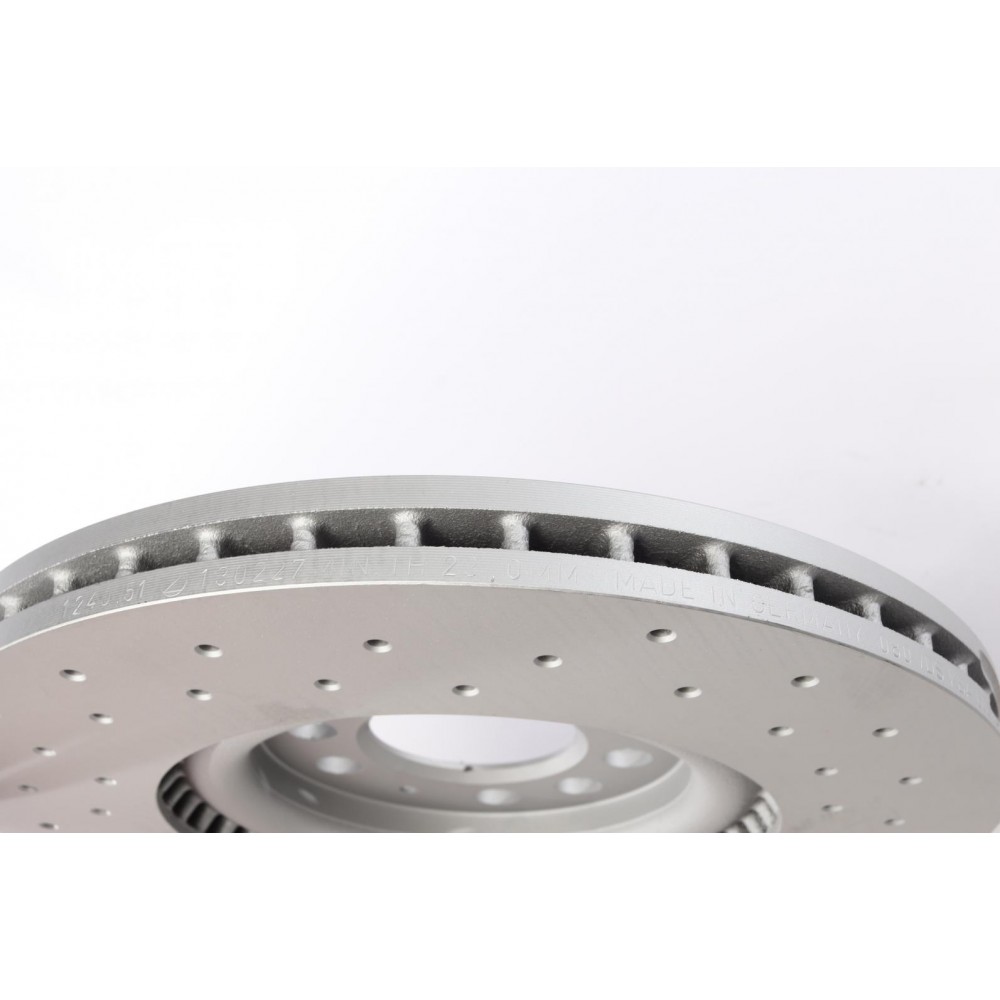 Диск гальмівний (передній) Audi A3 99-/VW Golf IV 97-05/Polo 02-09 (312x25) (з покр)(з отворами(вент)
