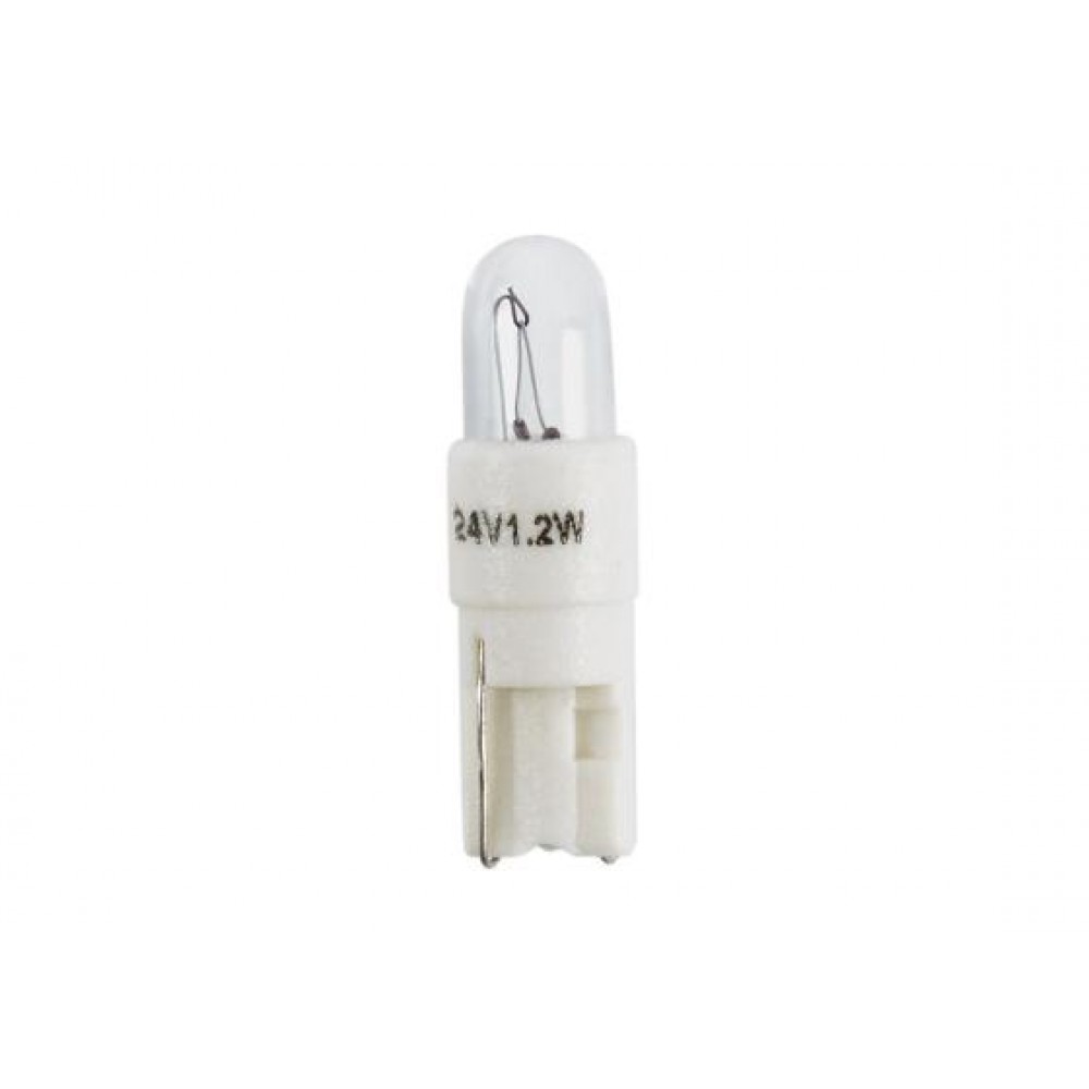 Автолампа 24V 1.2W Kw2X4.6d White (в щиток приладів)