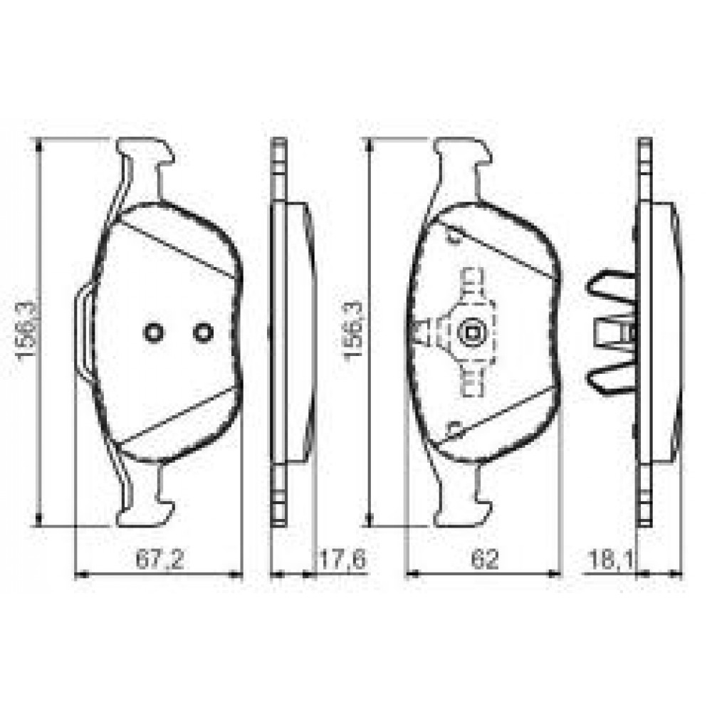 Колодки гальмівні (передні) Ford Connect 02-13 (Ate)
