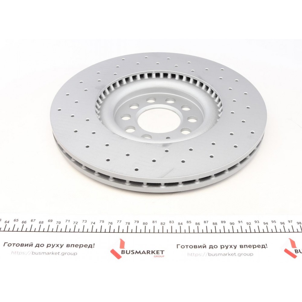 Диск гальмівний (передній) Audi A3 99-/VW Golf IV 97-05/Polo 02-09 (312x25) (з покр)(з отворами(вент)