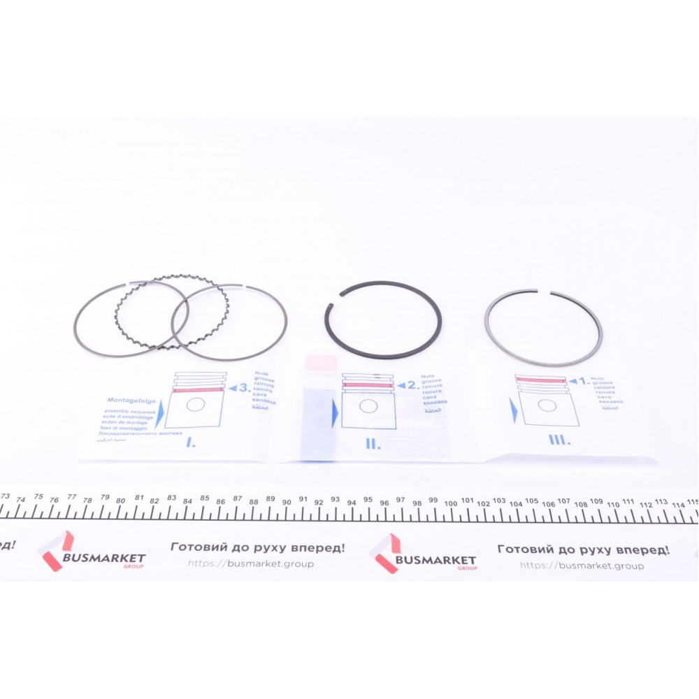 Кільця поршневі BMW 3(E30/36)/5(E28/34) 1.6/2.5/2.7i 81-94 (84.00mm/STD) (1.5-1.75-3) = 8907160000