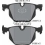 Колодки гальмівні (задні) BMW 7 (E65/E66/E67) 01-08 (Teves) Q+