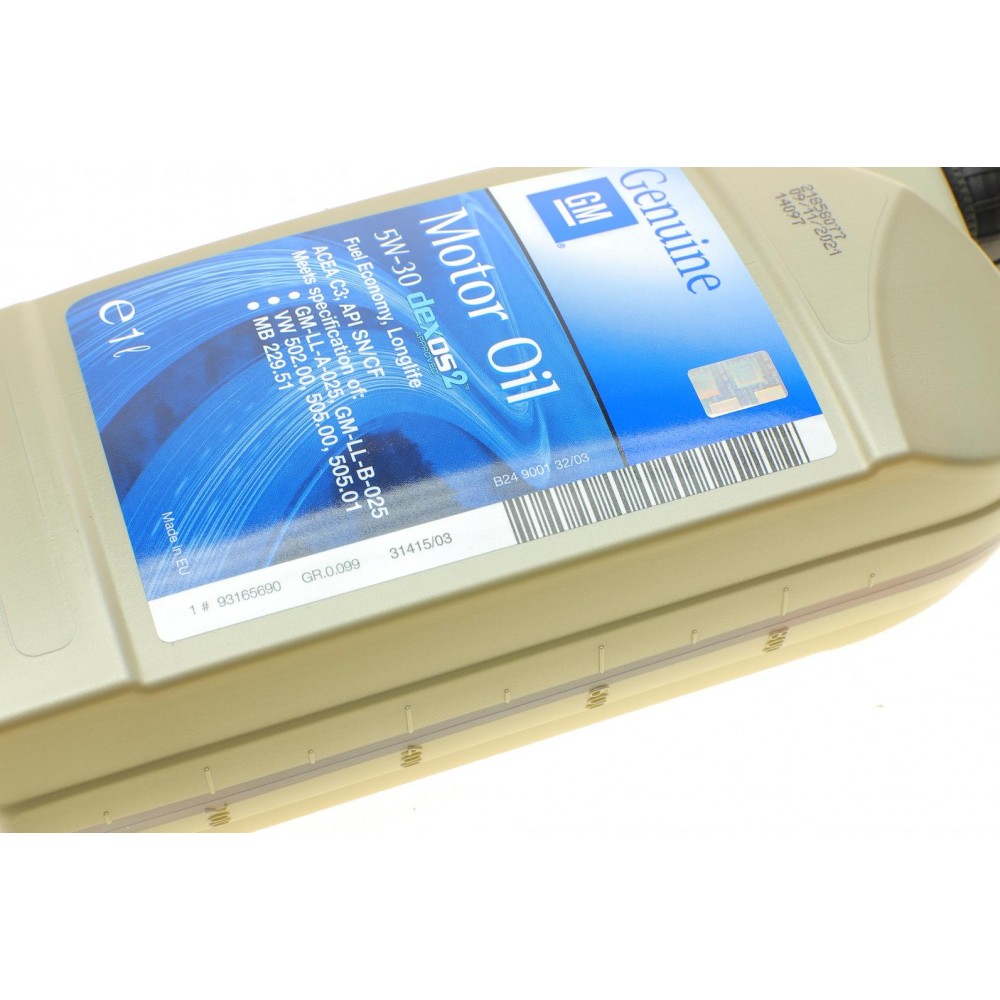 Олива 5W30 GM Dexos2 (1л) 1942002