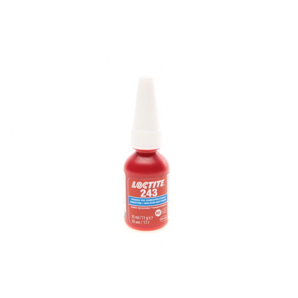LOCTITE 243 BO 10ML Фіксатор різьби (синій)(средней прочности), макс. діаметр різьби М36
