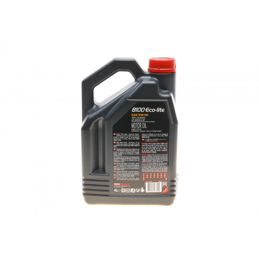 Олива 5W30 ECO-lite SAE 8100 (4L) (GM-dexos1 GEN2/FORD M2C 929-A/M2C 946-A ) (108213/104988)