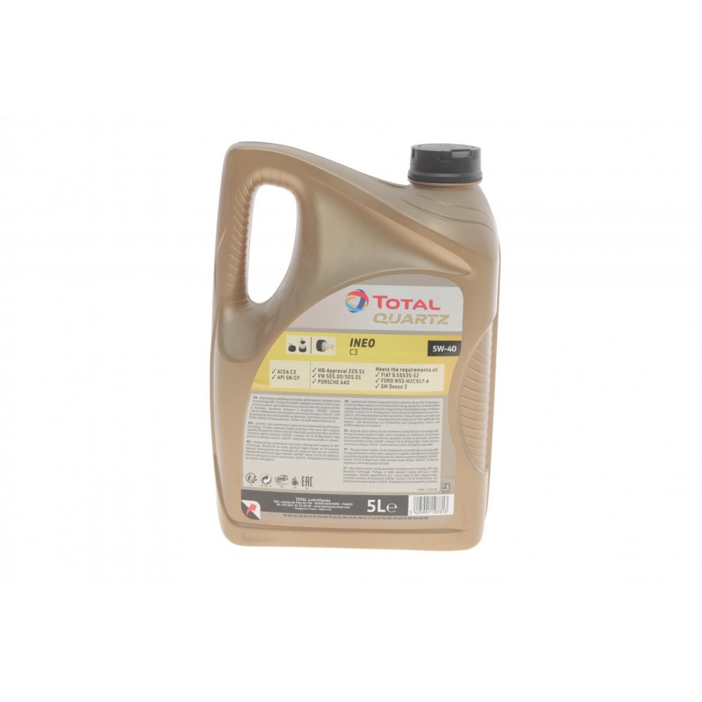 Олива 5W40 Quartz INEO C3 Dexos2 (5л)