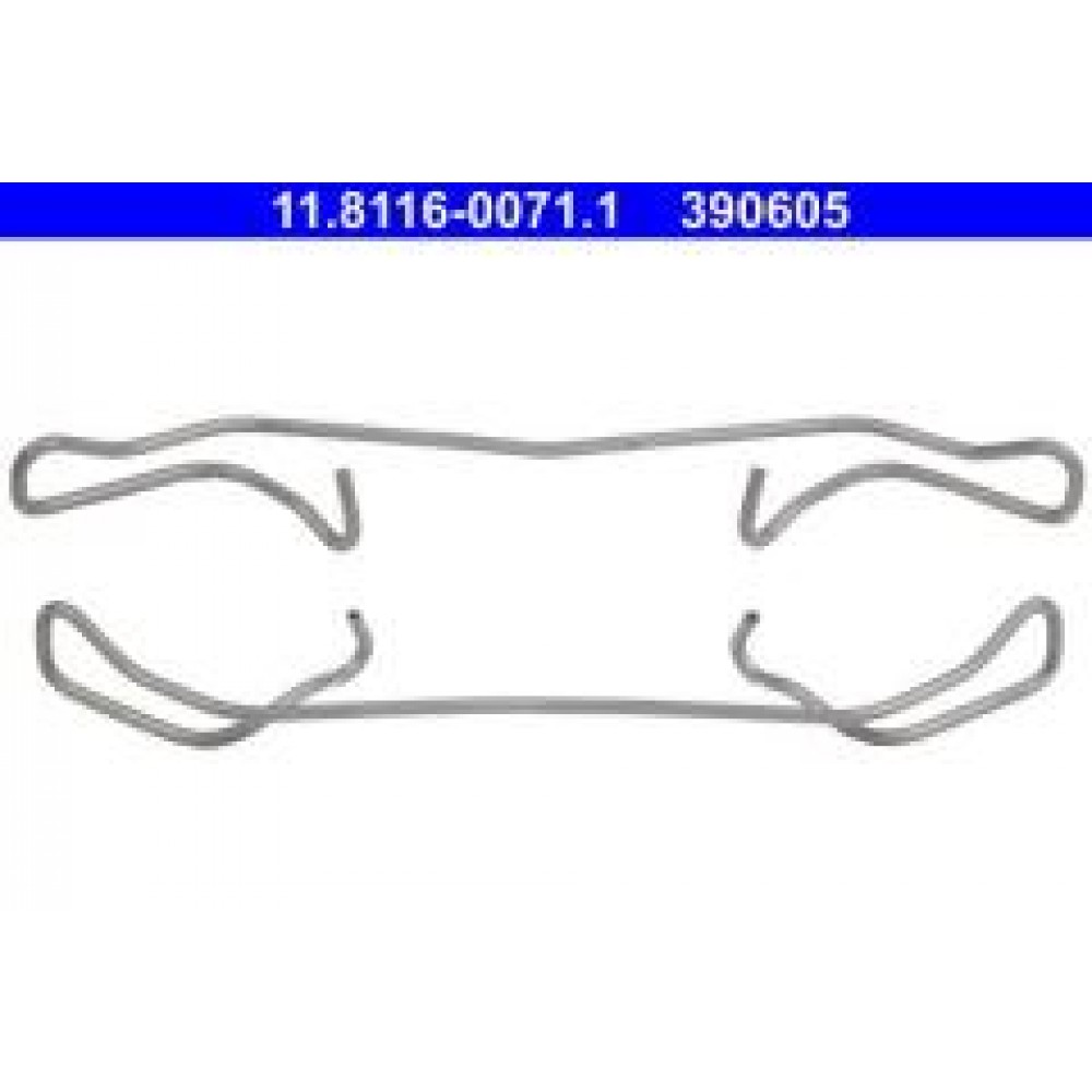 Планка супорта (переднього) прижимна (к-кт) VW Caddy III 1.2-2.0TDI 04-15 (Teves)