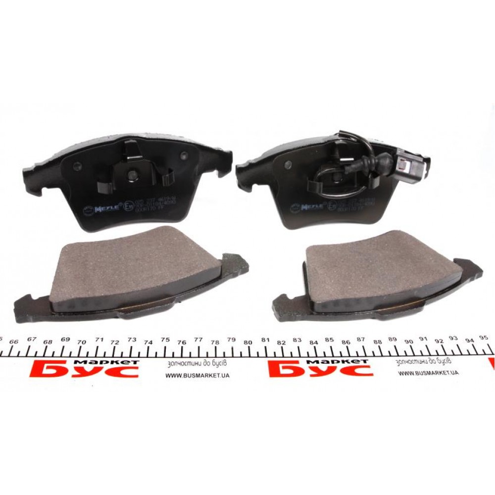 Колодки гальмівні (передні) VW T5 03- (20.1mm/18.7mm)