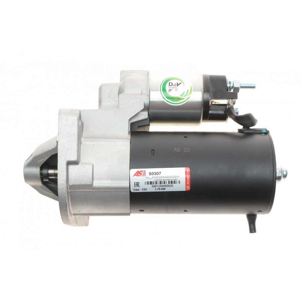 Стартер Fiat Ducato 2.0-2.3D 06- (12V/1.7kw) (z=9)