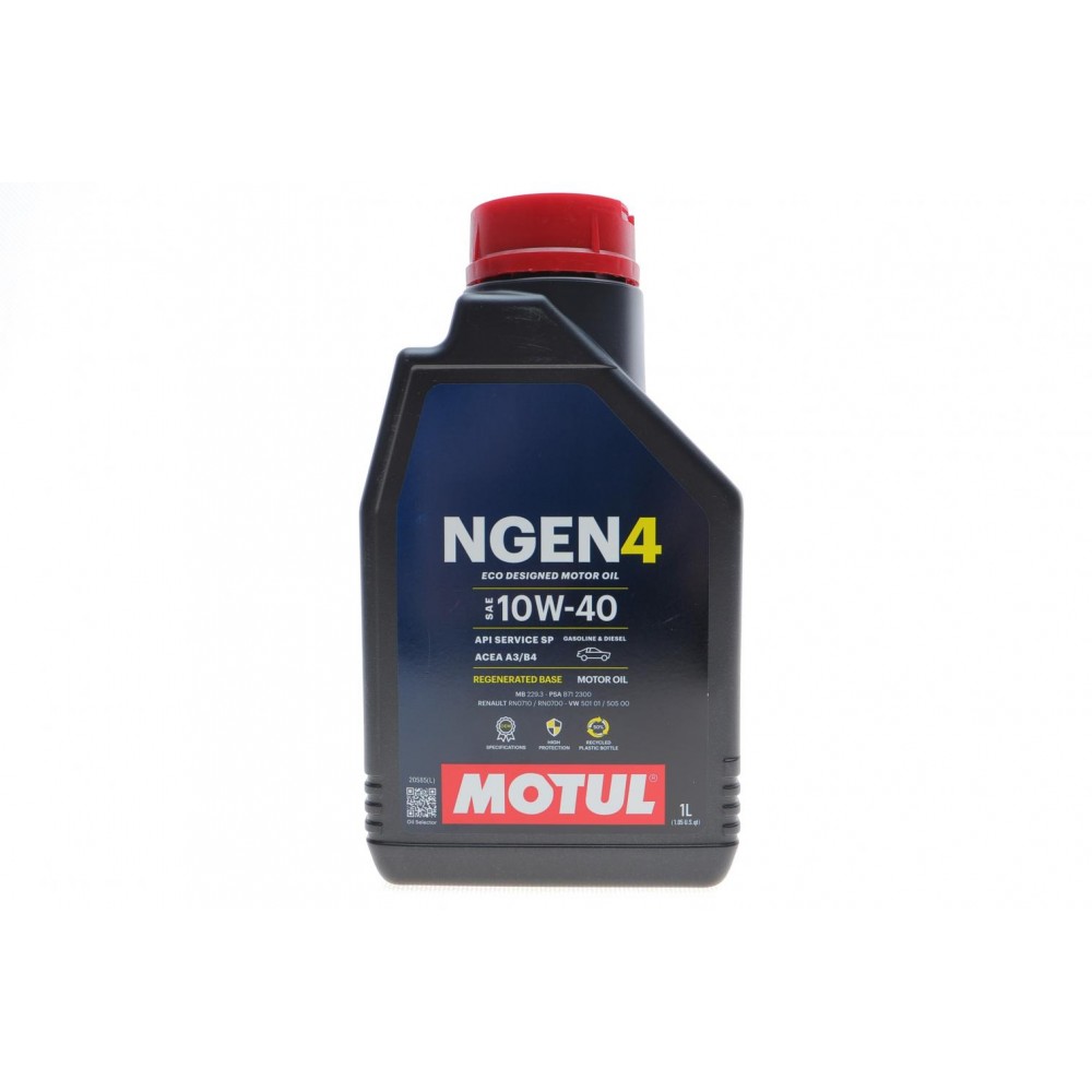 Олива 10W40 NGEN 4 (1L) (MB 229.3/RN0710/RN0700/PSA B71 2300/VW 501 01/VW505 00) (113058)
