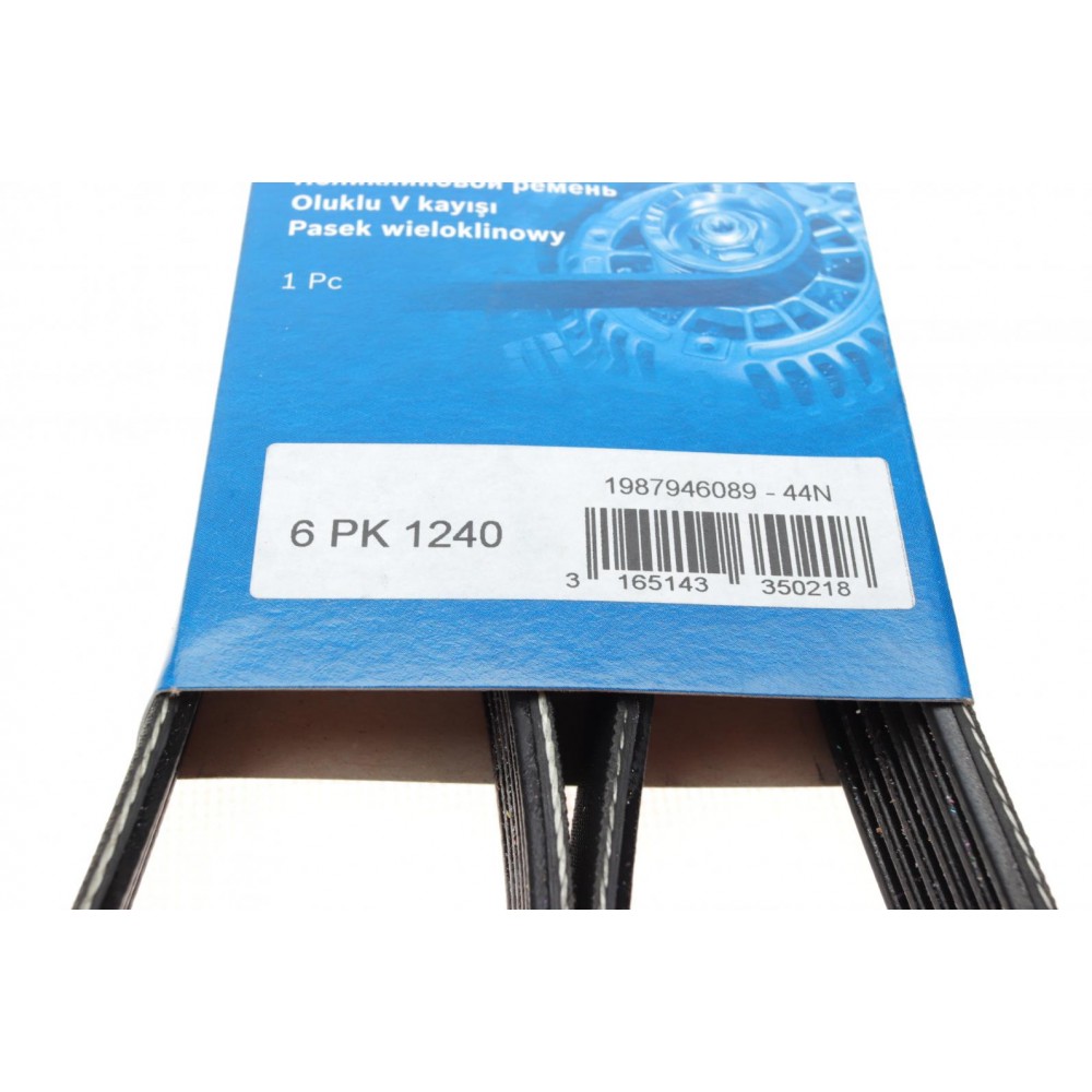 Ремінь генератора Renault Laguna 2.0 95-01 (6PK1240)