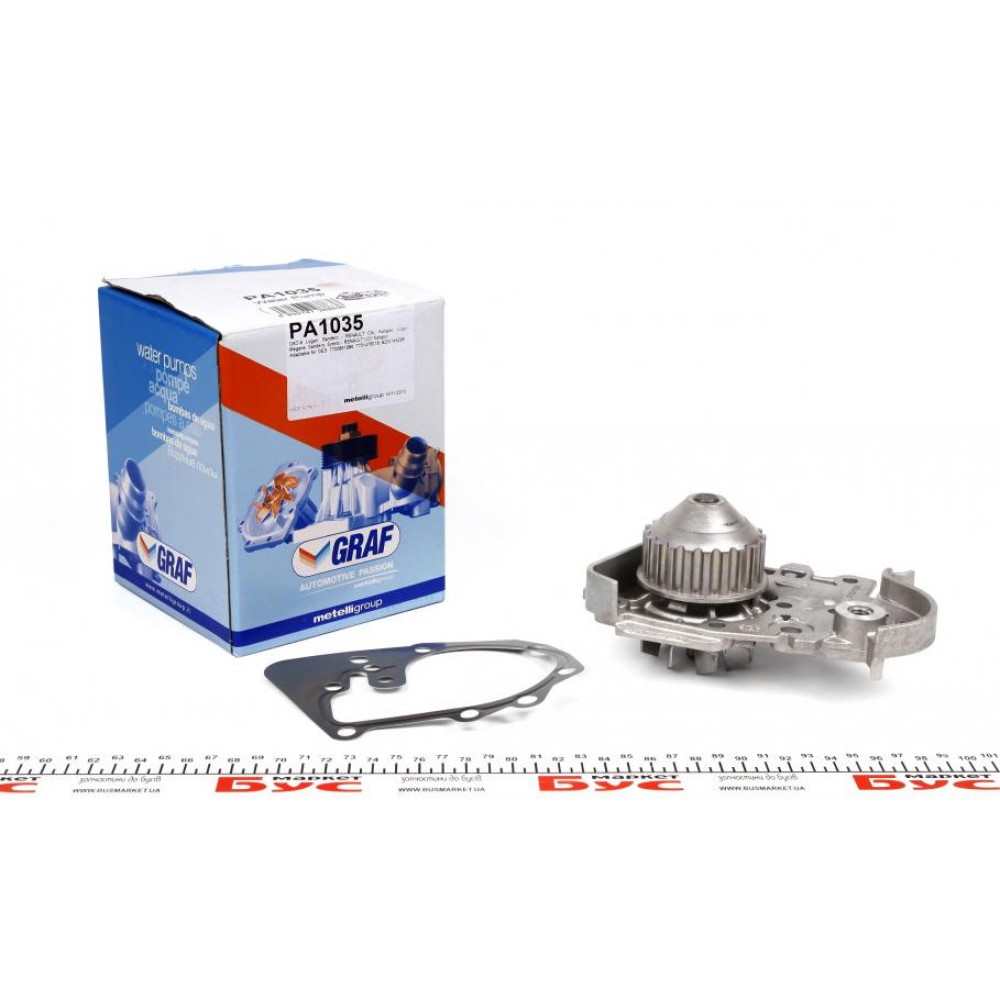 Помпа води Renault Kangoo/Megane/Logan/Scenic/Dacia Sandero 1.4/1.6 97- (20z)(B/B)(8лоп)