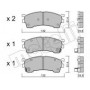 Колодки гальмівні (передні) Mazda 626 IV/V 91-02/MX-6 92-97/Ford USA Probe 93-98
