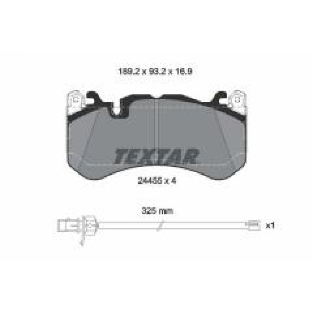 Колодки гальмівні (передні) Audi A6 4.0/5.0 08-18/A7 4.0 13-18 (Brembo) (з датчиком)