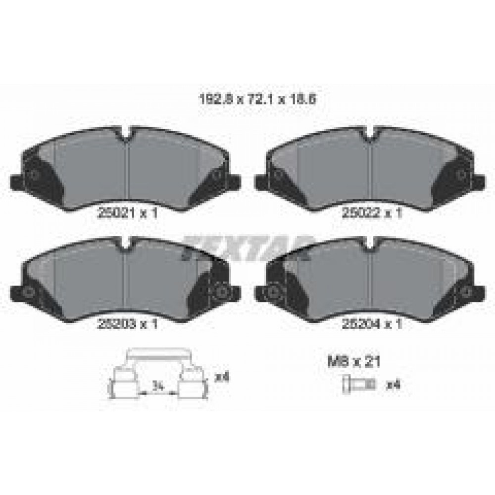 Колодки гальмівні (передні) Land Rover 2.0-5.0 4x4 06- (TRW) Q+