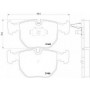 Колодки гальмівні (передні) BMW X3 (E83) 06-11 (Teves) Q+ (замінено на 2148602)