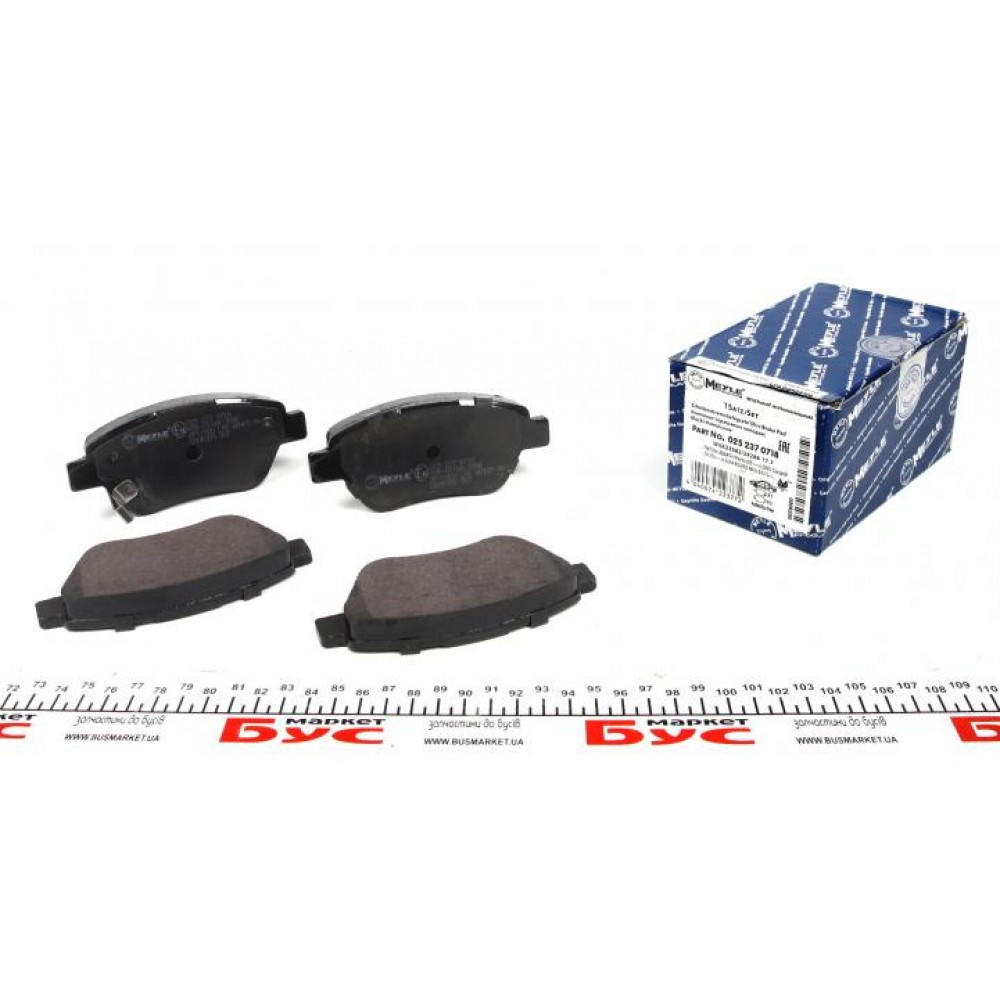 Колодки гальмівні (передні) Fiat Doblo 01- (122.9x53.3x18) (без датчика) (Bosch)