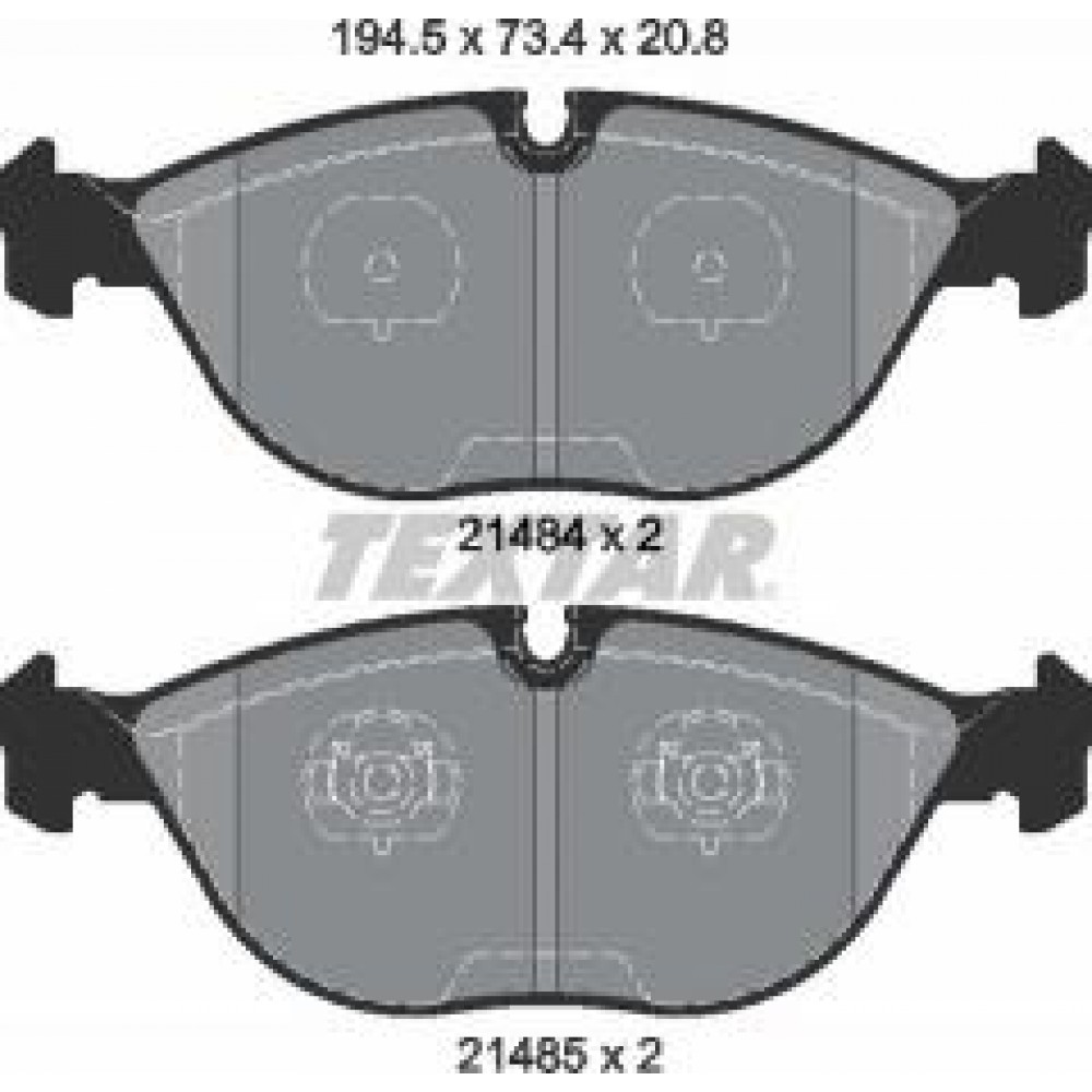 Колодки гальмівні (передні) Audi A8/BMW 7 (E38)/VW Golf IV 94- (Teves) Q+